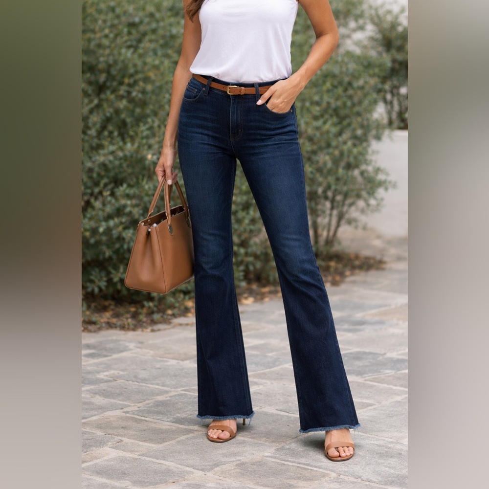 MOTHER The Insider Cropped Step Fray Jeans Size 28 Dark Wash High Waist Raw Hem